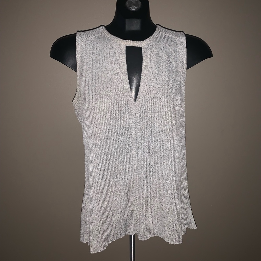 Dynamite Dressy Tank Top Sweater with Keyhole